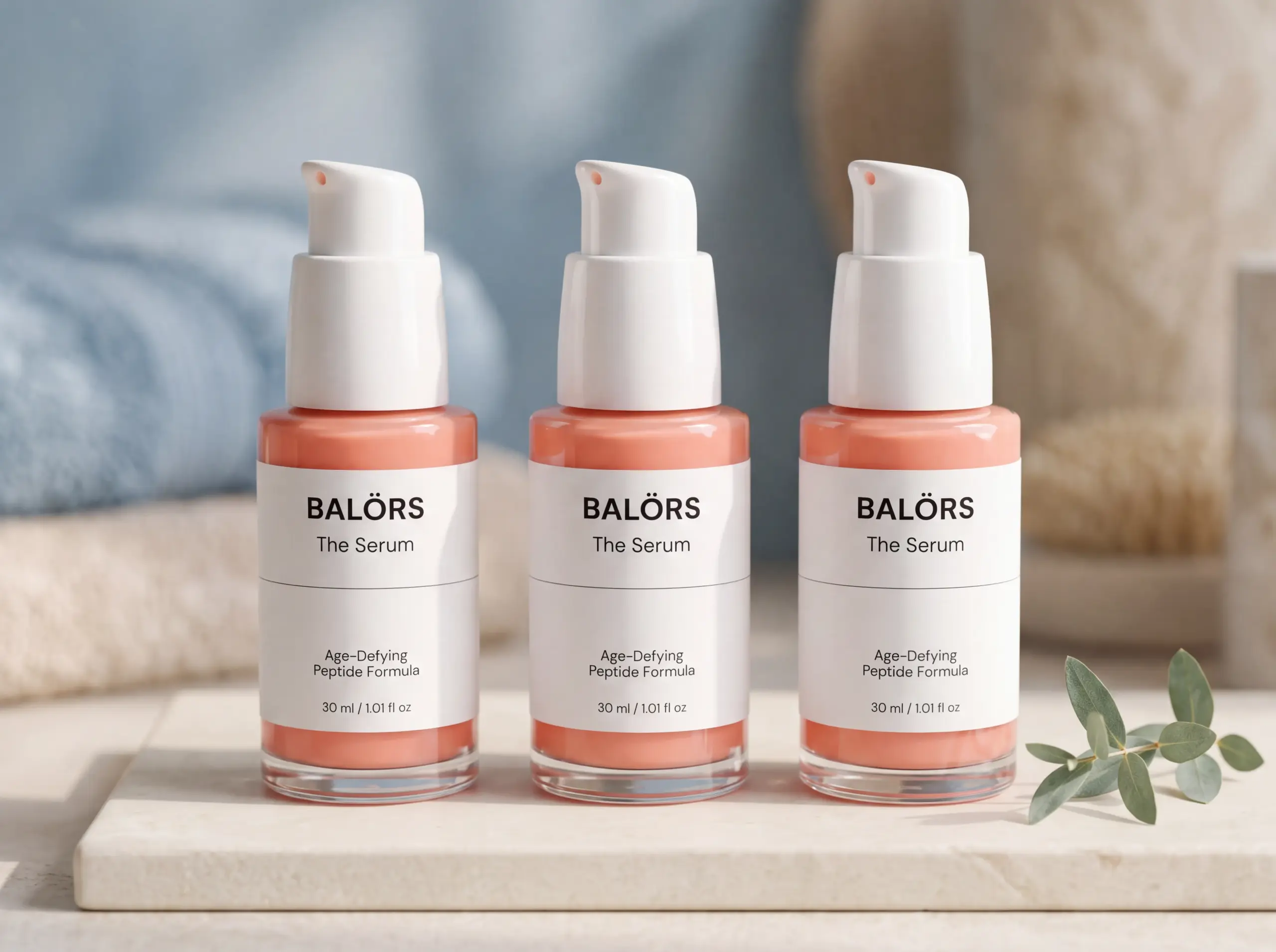 Pack de tres frascos de Balörs The Serum